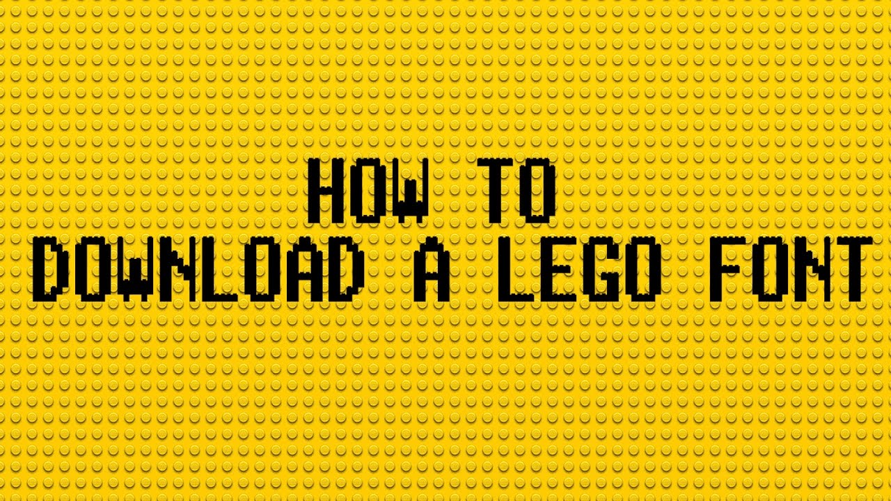 lego font free template